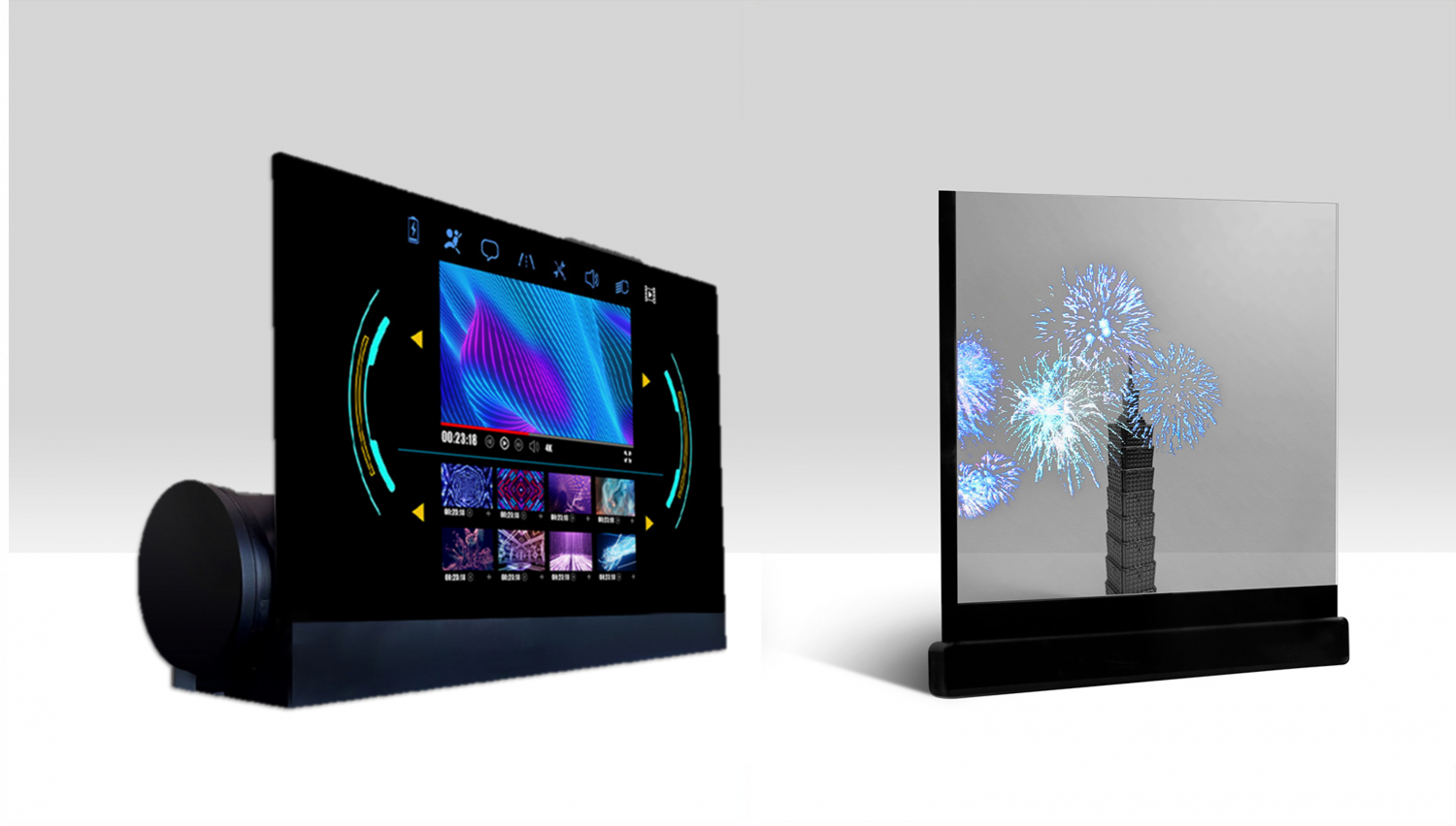 可捲式、折疊性、高透明